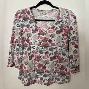 Lucky Brand Women’s Floral Blouse 100% Cotton